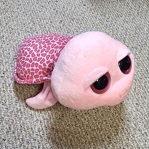 TY Shelby Pink Turtle Stuffed Toy
